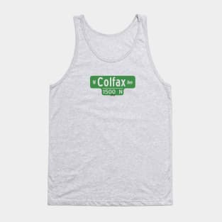 West Colfax Ave Street Sign - Denver, Colorado Tank Top